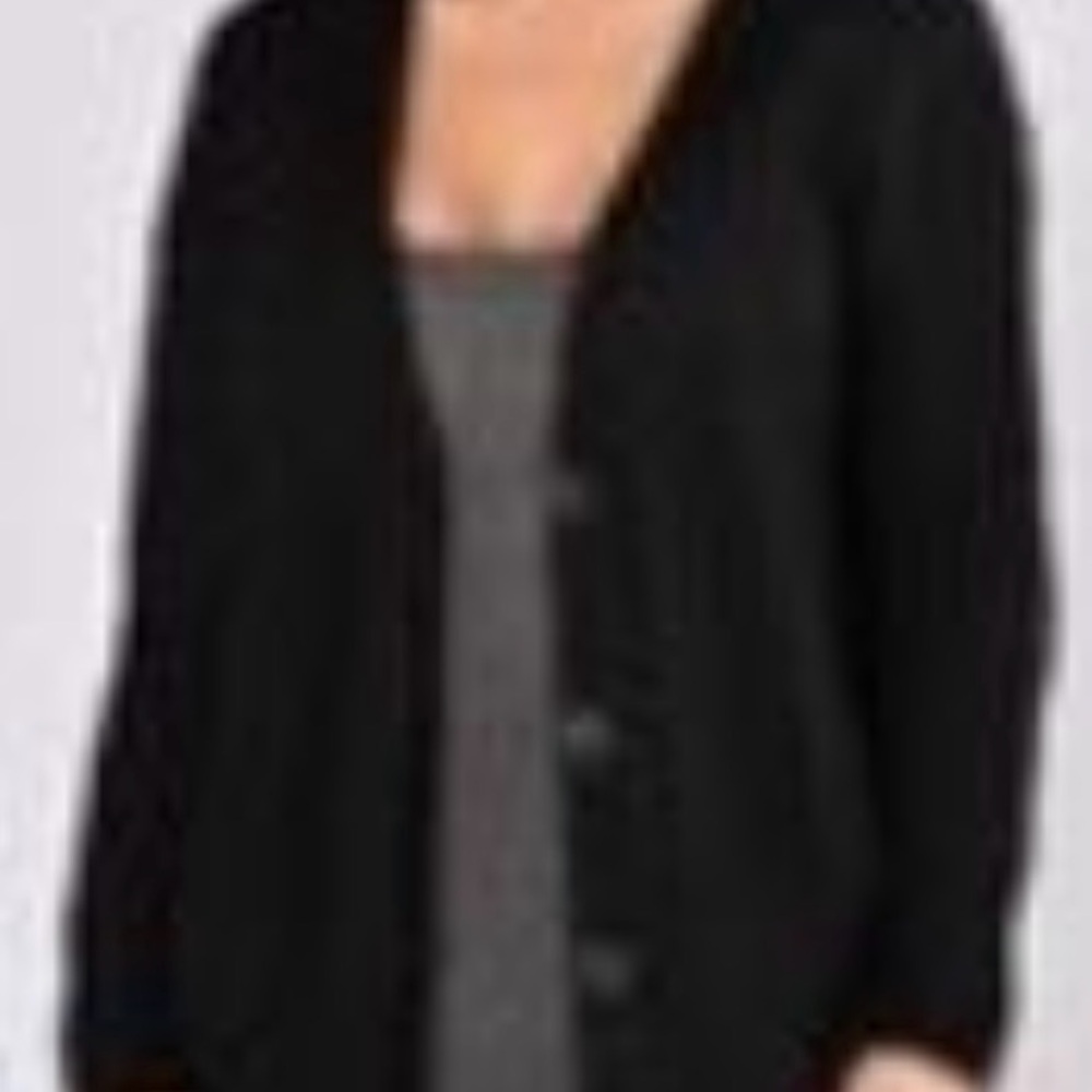 Fashion Nova Black Destroyed Tunic Cardigan
